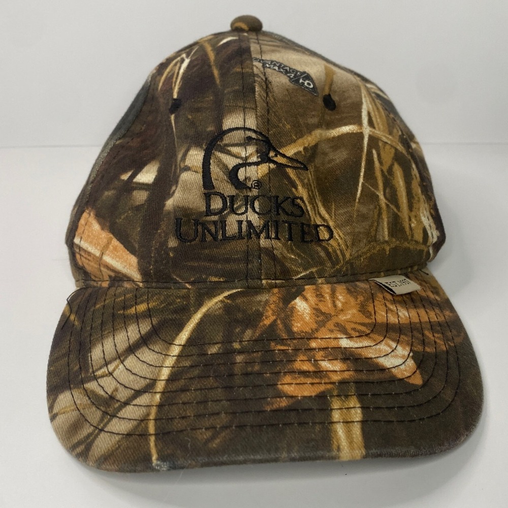 Ducks Unlimited Adjustable Camo Hat by Outdoor Cap Advantage Max 4‎ HD Hunt Duck